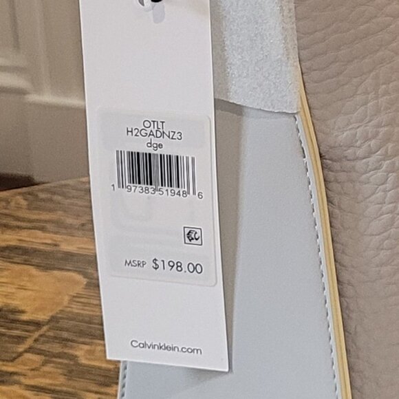 Calvin Klein Fay Convertible Tote Bag in Dove Grey. NWT. - Picture 8 of 11
